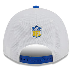 Los Angeles Rams New Era 2023 Sideline 9FORTY Adjustable Hat - White/Royal discount