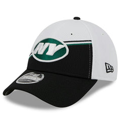 New York Jets New Era 2023 Sideline 9FORTY Adjustable Hat - White/Black discount