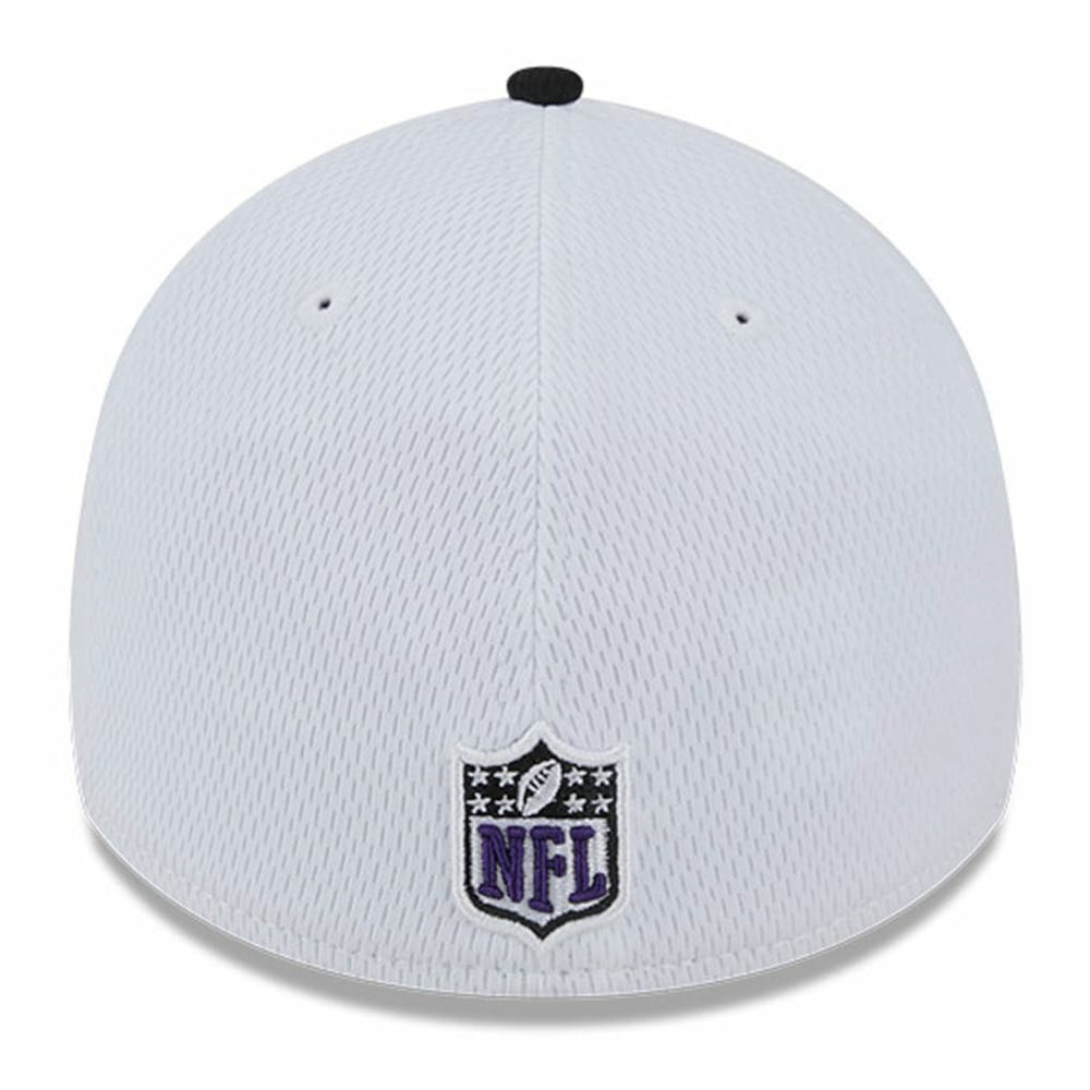 Baltimore Ravens New Era 2023 Sideline 39THIRTY Flex Hat - White/Black cheap