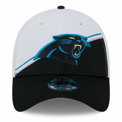 Carolina Panthers New Era 2023 Sideline 39THIRTY Flex Hat - White/Black cheap