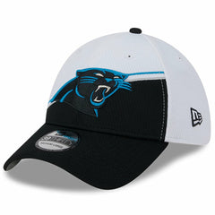 Carolina Panthers New Era 2023 Sideline 39THIRTY Flex Hat - White/Black cheap
