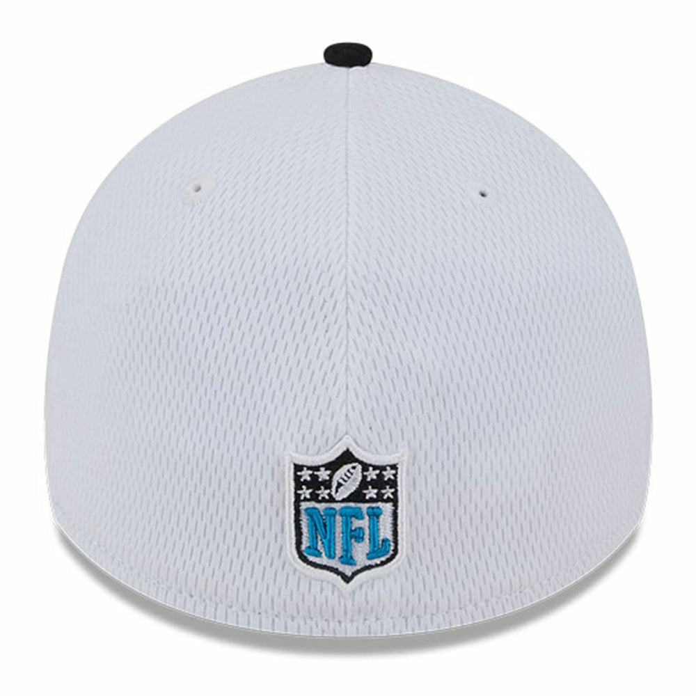 Carolina Panthers New Era 2023 Sideline 39THIRTY Flex Hat - White/Black cheap