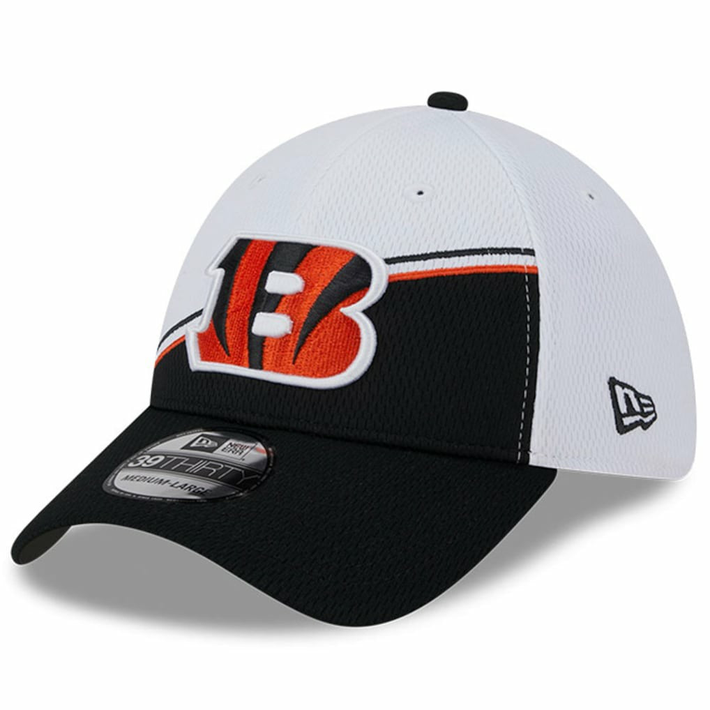 Cincinnati Bengals New Era 2023 Sideline 39THIRTY Flex Hat - White/Black on sale
