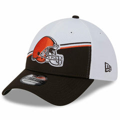 Cleveland Browns New Era 2023 Sideline 39THIRTY Flex Hat - White/Brown online