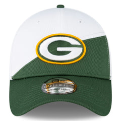 Green Bay Packers New Era 2023 Sideline 39THIRTY Flex Hat - White/Green on sale