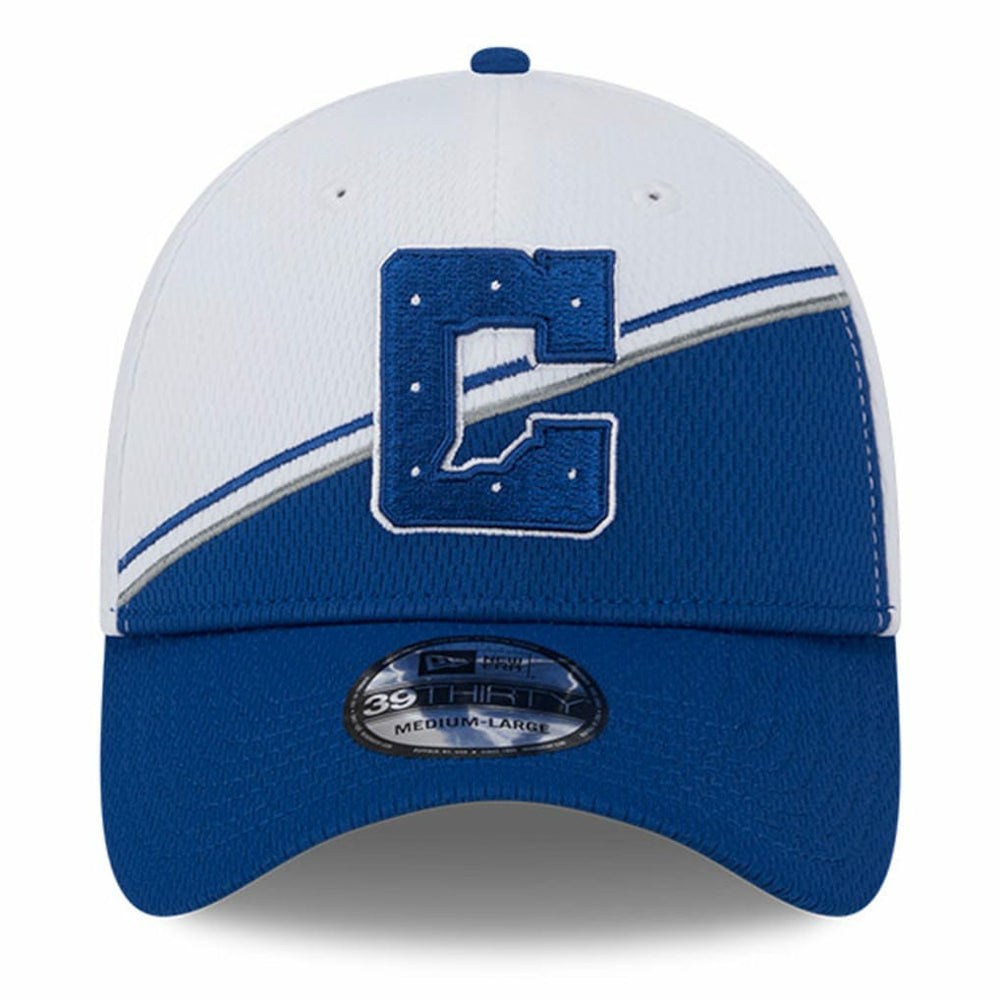 Indianapolis Colts New Era 2023 Sideline 39THIRTY Flex Hat - White/Royal on sale