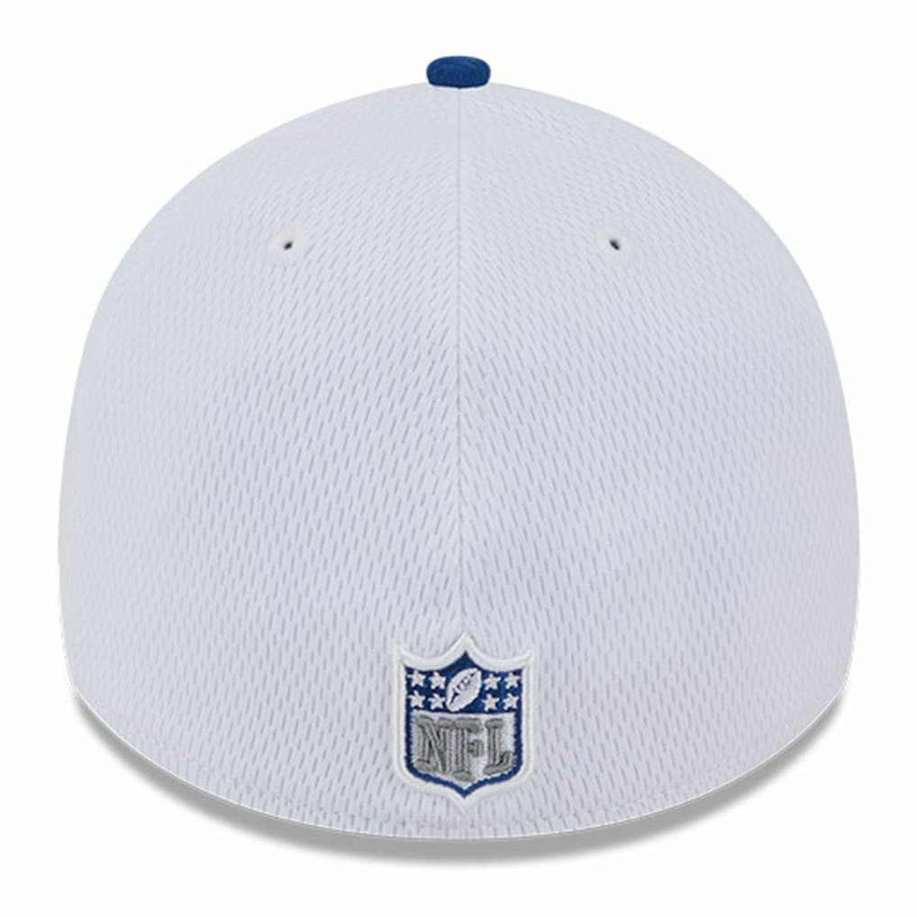Indianapolis Colts New Era 2023 Sideline 39THIRTY Flex Hat - White/Royal on sale