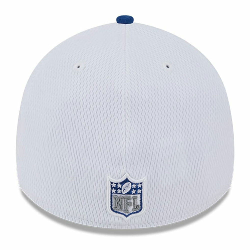 Indianapolis Colts New Era 2023 Sideline 39THIRTY Flex Hat - White/Royal on sale