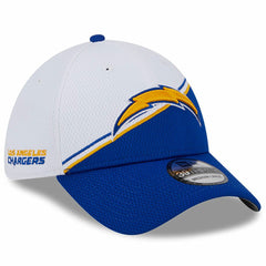 Los Angeles Chargers New Era 2023 Sideline 39THIRTY Flex Hat - White/Blue cheap