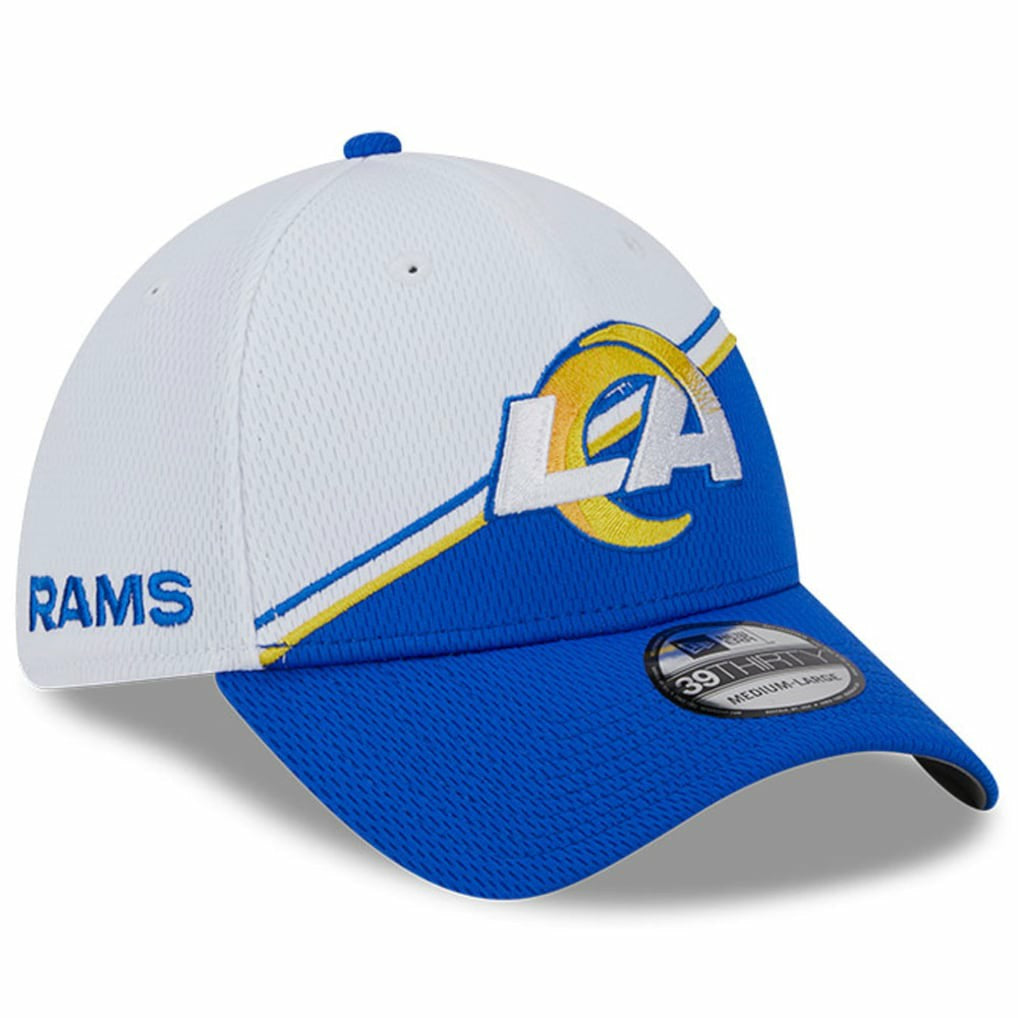 Los Angeles Rams New Era 2023 Sideline 39THIRTY Flex Hat - White/Royal online