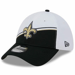 New Orleans Saints New Era 2023 Sideline 39THIRTY Flex Hat - White/Black sale