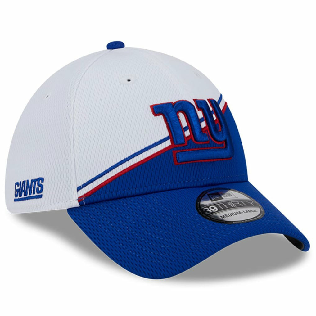 New York Giants New Era 2023 Sideline 39THIRTY Flex Hat - White/Royal sale