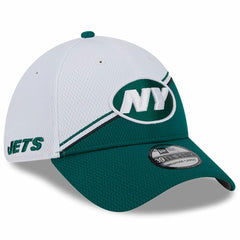 New York Jets New Era 2023 Sideline 39THIRTY Flex Hat - White/Green discount