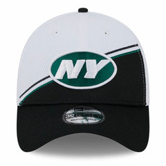 New York Jets New Era 2023 Sideline 39THIRTY Flex Hat - White/Black sale