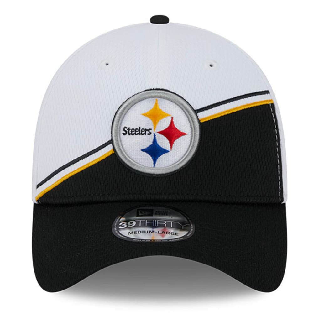 Pittsburgh Steelers New Era 2023 Sideline 39THIRTY Flex Hat - White/Black outlet