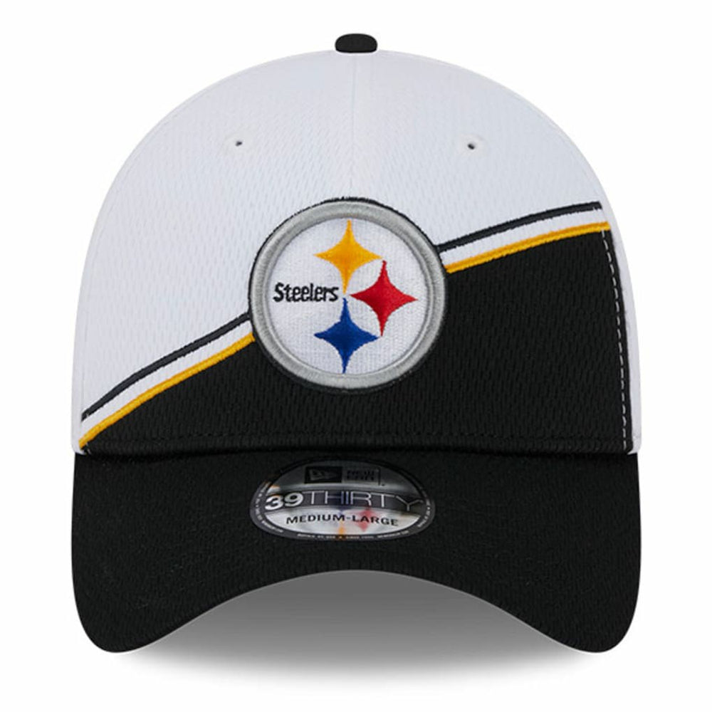 Pittsburgh Steelers New Era 2023 Sideline 39THIRTY Flex Hat - White/Black outlet
