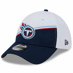 Tennessee Titans New Era 2023 Sideline 39THIRTY Flex Hat - White/Navy on sale