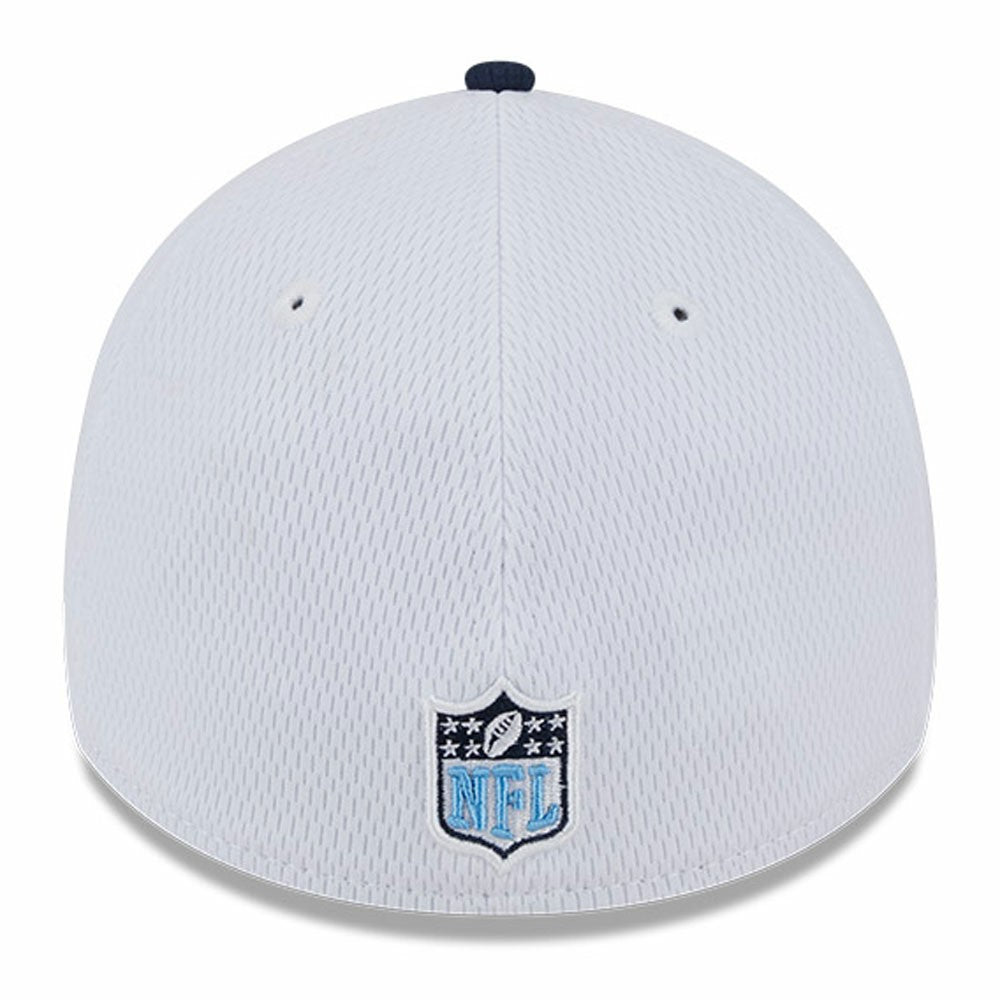 Tennessee Titans New Era 2023 Sideline 39THIRTY Flex Hat - White/Navy on sale