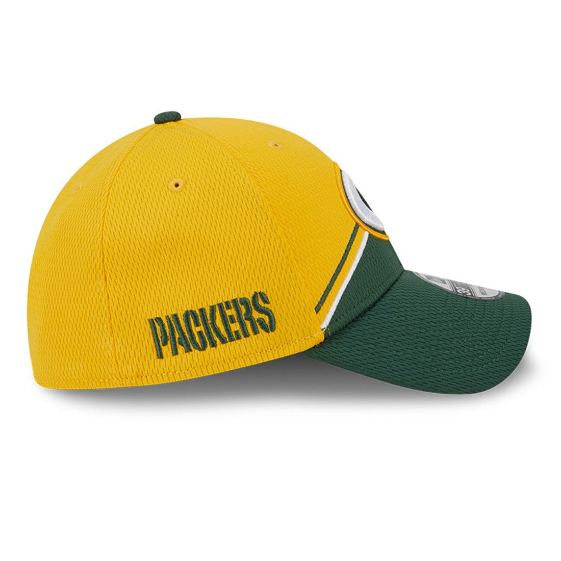 Green Bay Packers New Era 2023 Sideline 39THIRTY Flex Hat - Gold/Green on sale