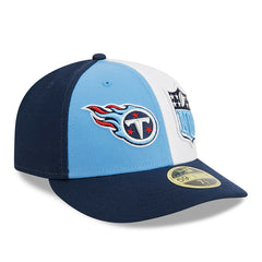 Tennessee Titans New Era 2023 Sideline Low Profile 59FIFTY Fitted Hat - Light Blue/Navy for sale