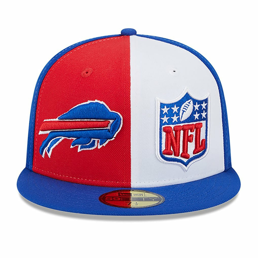 Buffalo Bills New Era 2023 Sideline 59FIFTY Fitted Hat - Red/Royal on sale