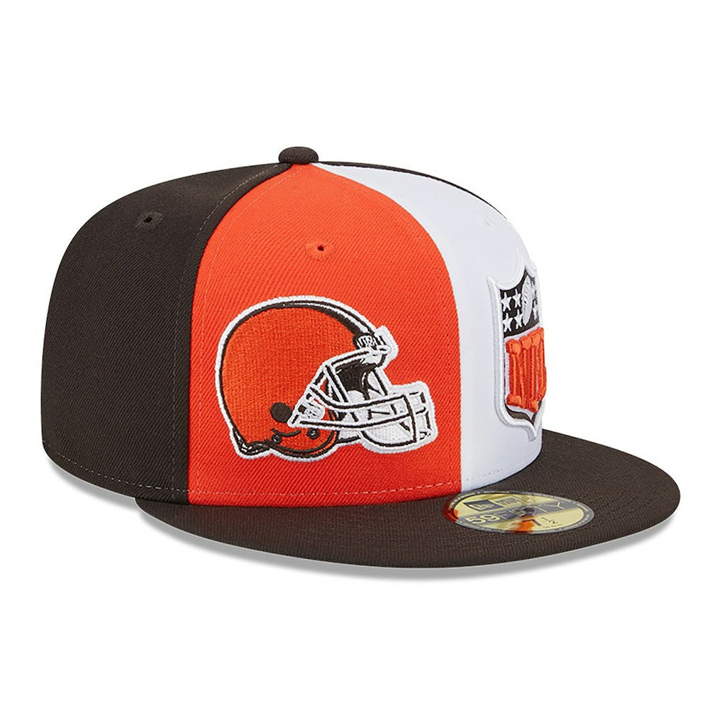 Cleveland Browns New Era 2023 Sideline 59FIFTY Fitted Hat - Orange/Brown discount