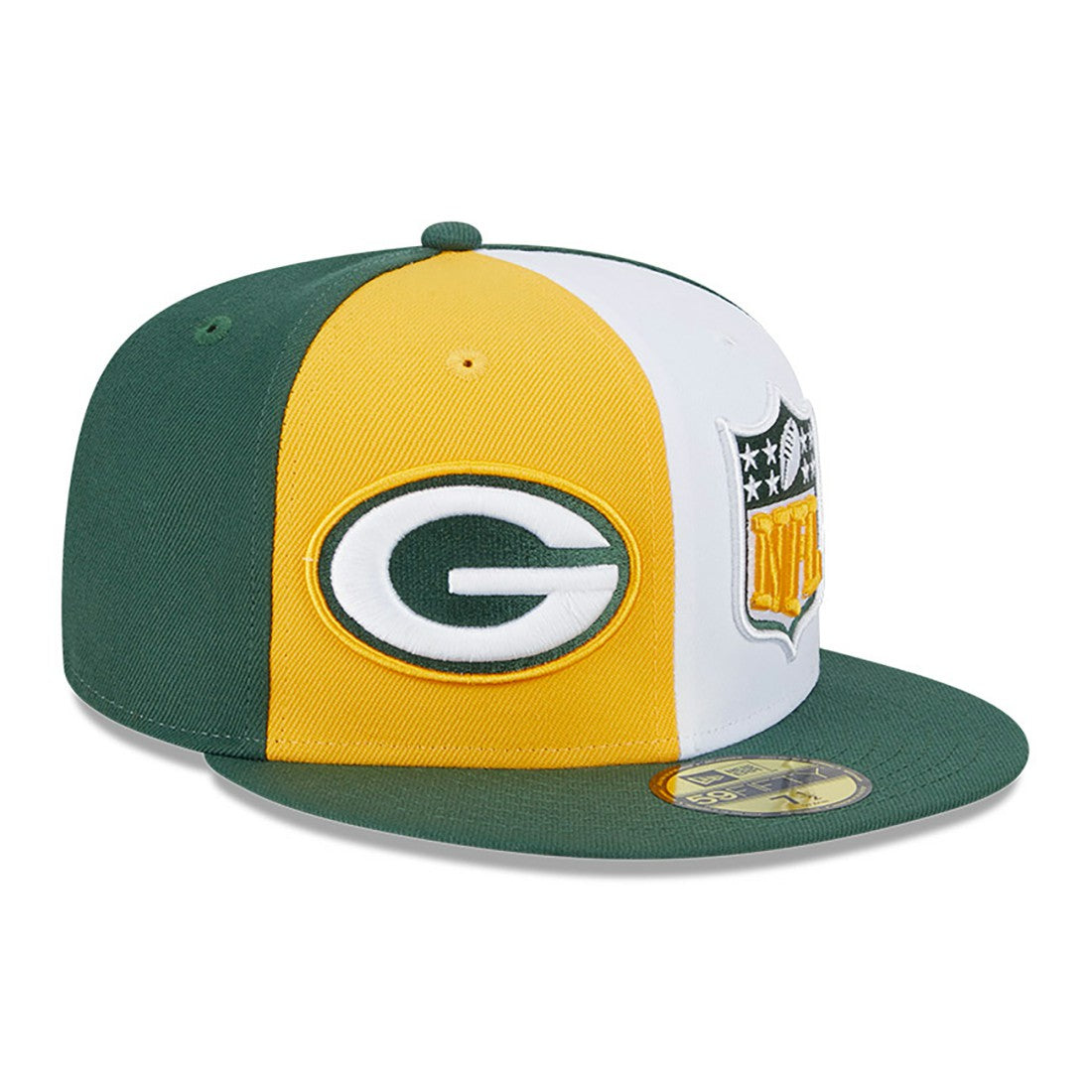 Green Bay Packers New Era 2023 Sideline 59FIFTY Fitted Hat - Gold/Green for sale