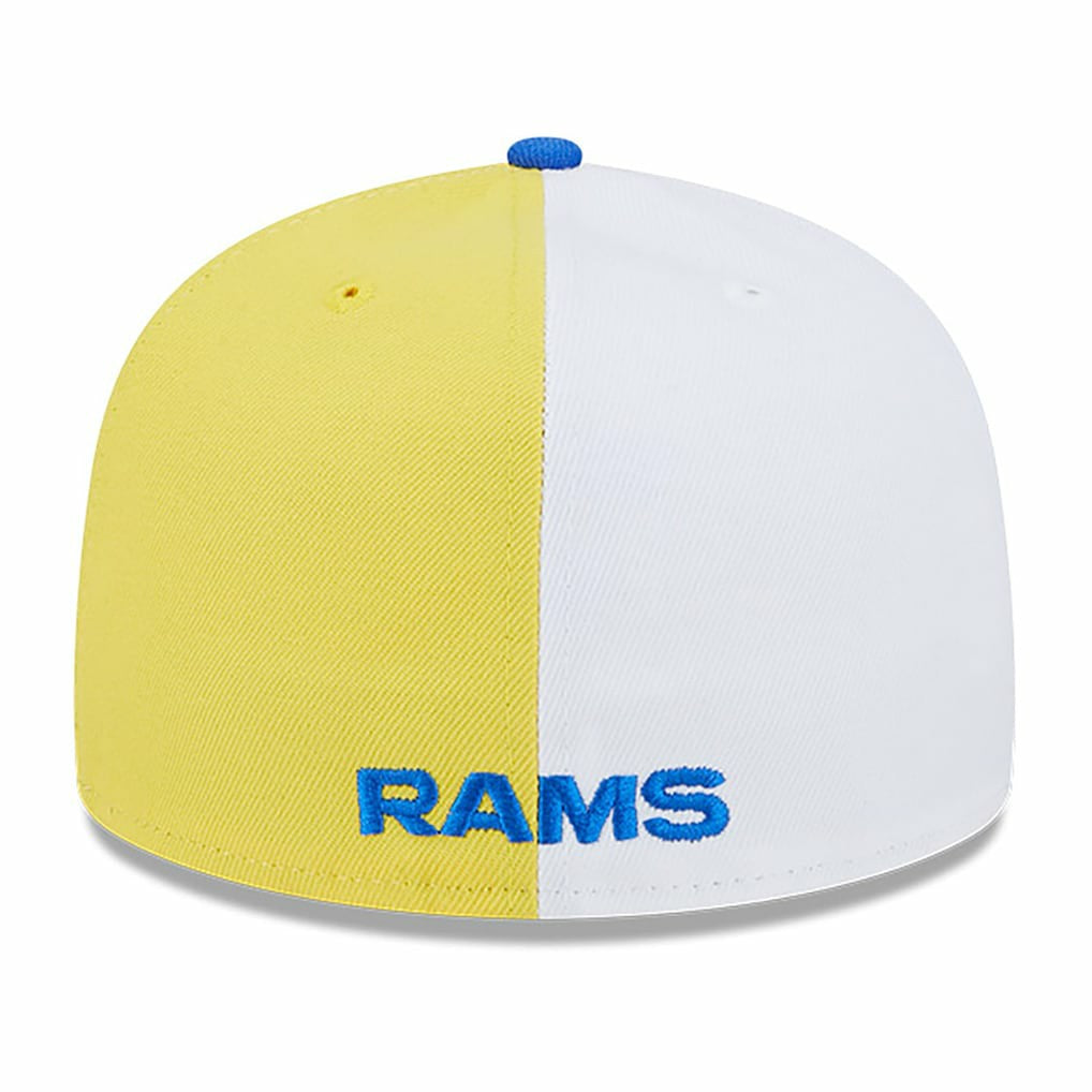 Los Angeles Rams New Era 2023 Sideline 59FIFTY Fitted Hat - Gold/Royal discount
