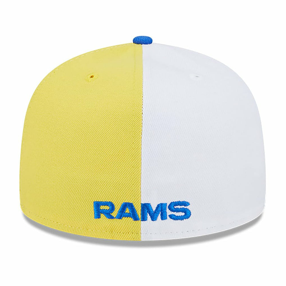 Los Angeles Rams New Era 2023 Sideline 59FIFTY Fitted Hat - Gold/Royal discount