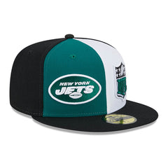 New York Jets New Era 2023 Sideline 59FIFTY Fitted Hat - Green/Black for sale