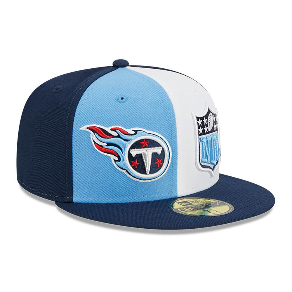 Tennessee Titans New Era 2023 Sideline 59FIFTY Fitted Hat - Light Blue/Navy discount