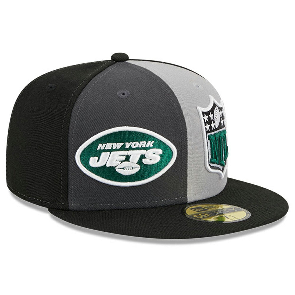 New York Jets New Era 2023 Sideline 59FIFTY Fitted Hat - Gray/Black on sale