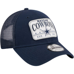 Dallas Cowboys New Era Plate 9FORTY Trucker Adjustable Hat - Navy on sale