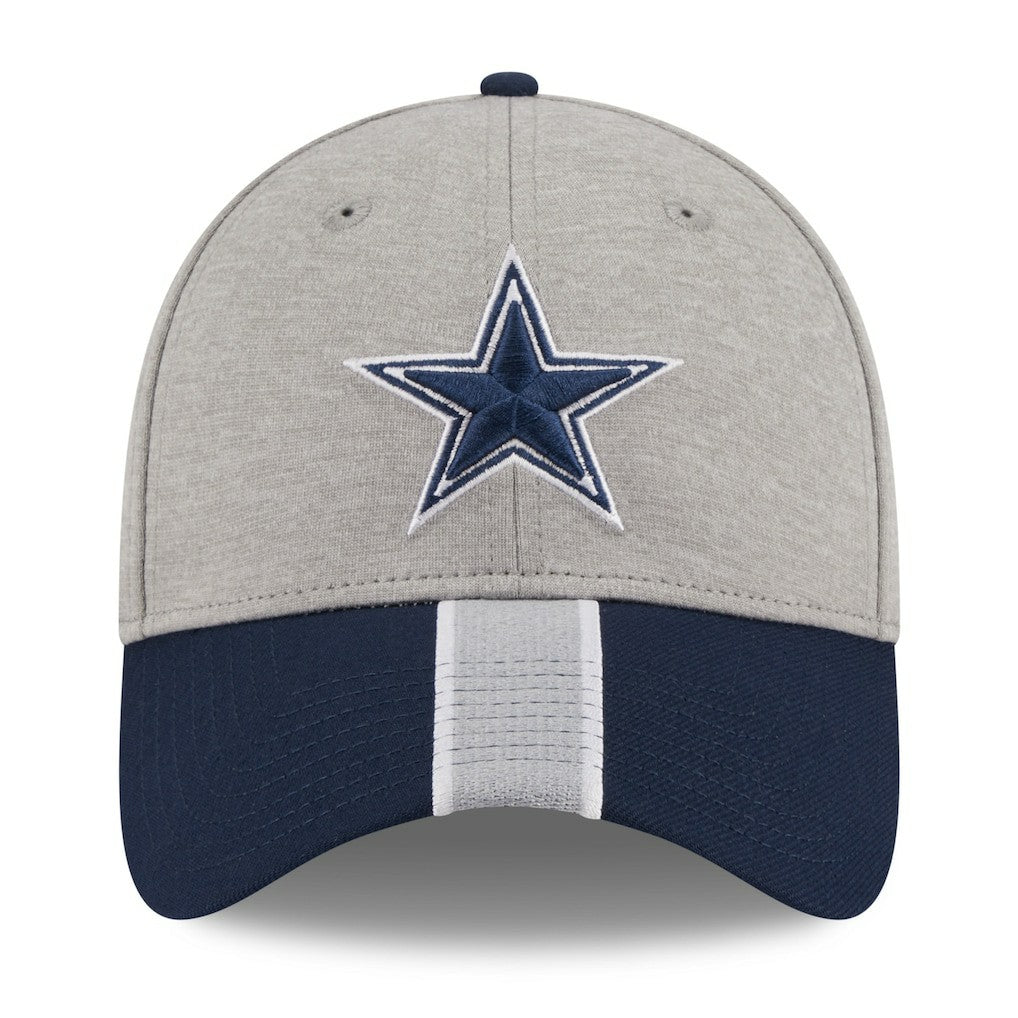Dallas Cowboys New Era Stripe 39THIRTY Flex Hat - Heather Silver outlet