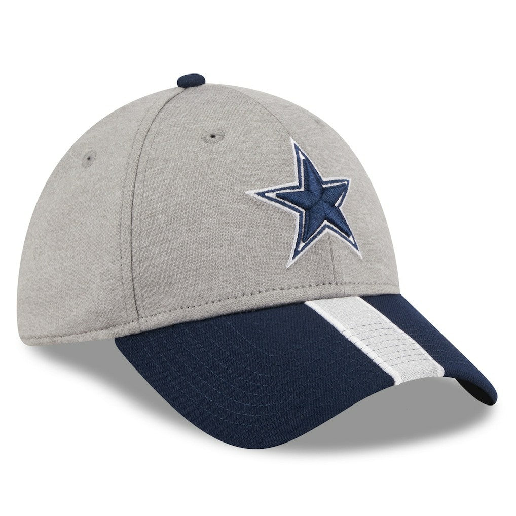 Dallas Cowboys New Era Stripe 39THIRTY Flex Hat - Heather Silver outlet