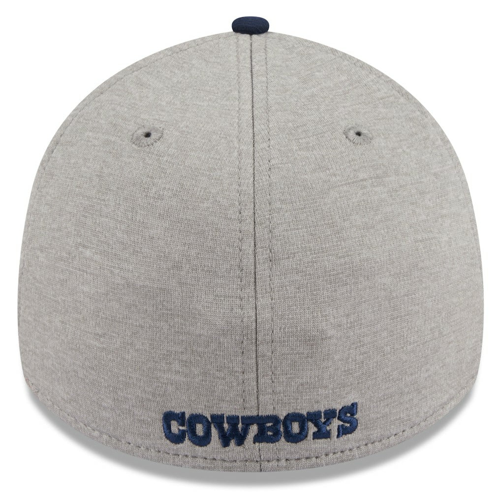 Dallas Cowboys New Era Stripe 39THIRTY Flex Hat - Heather Silver outlet