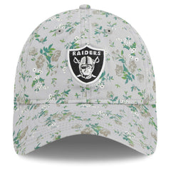 Las Vegas Raiders New Era Girls Youth Bouquet 9TWENTY Adjustable Hat - Gray on sale