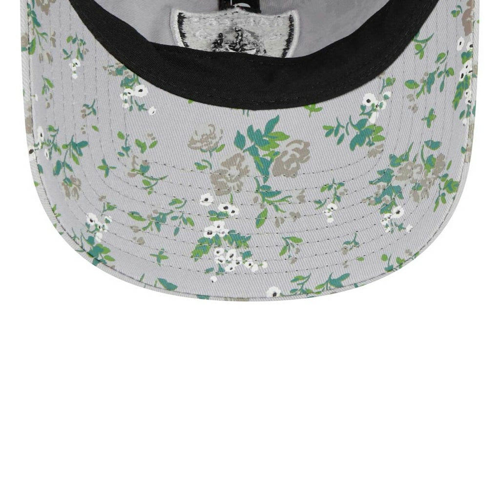 Las Vegas Raiders New Era Girls Youth Bouquet 9TWENTY Adjustable Hat - Gray on sale