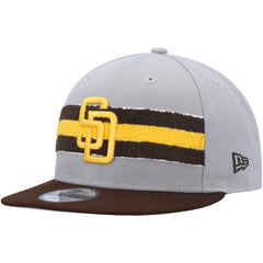 San Diego Padres Band 9FIFTY Snapback Hat Gray/Brown