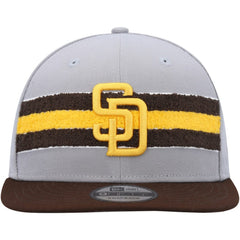San Diego Padres Band 9FIFTY Snapback Hat Gray/Brown