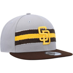 San Diego Padres Band 9FIFTY Snapback Hat Gray/Brown