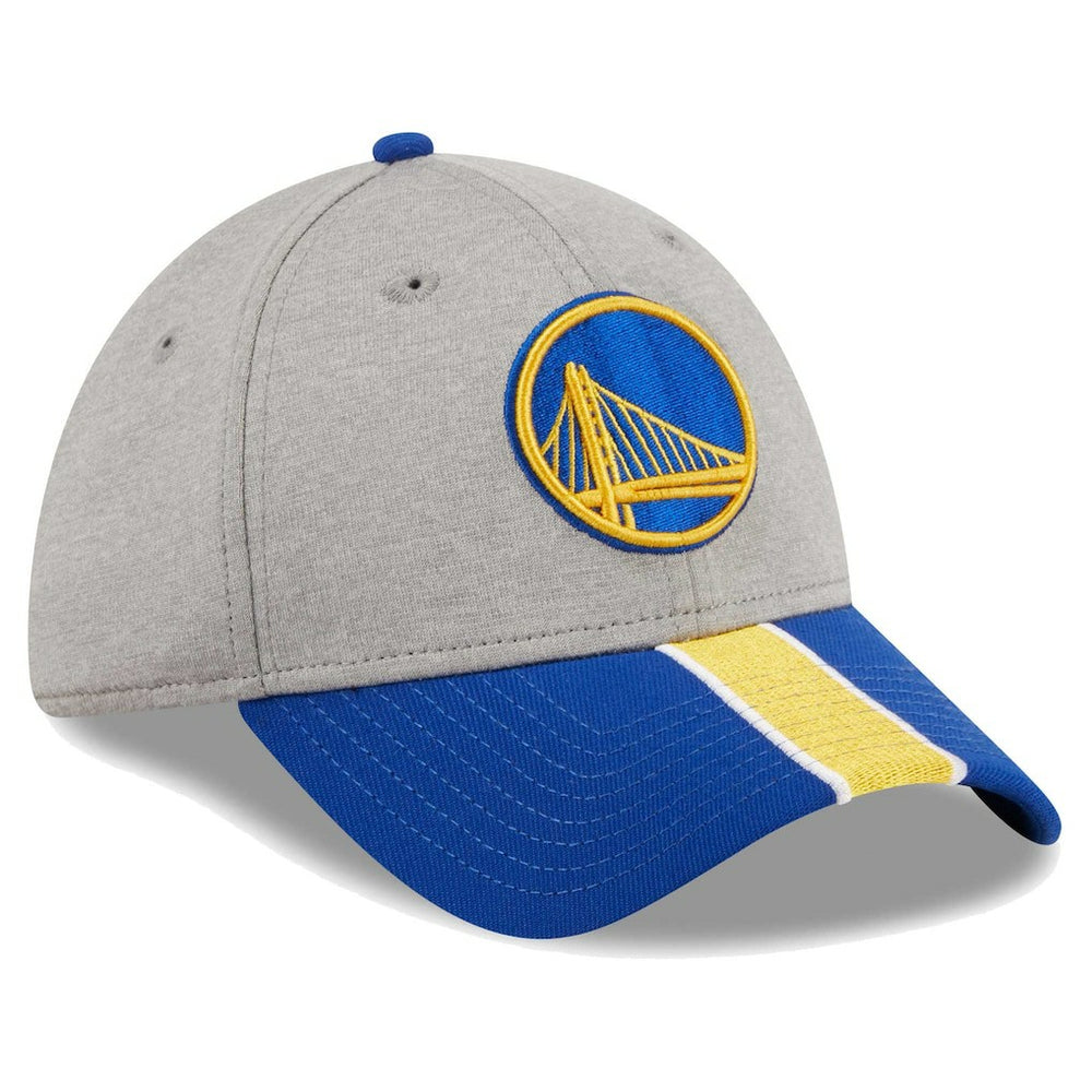 Golden State Warriors Striped 39THIRTY Flex Hat sale - Gray/Royal shop