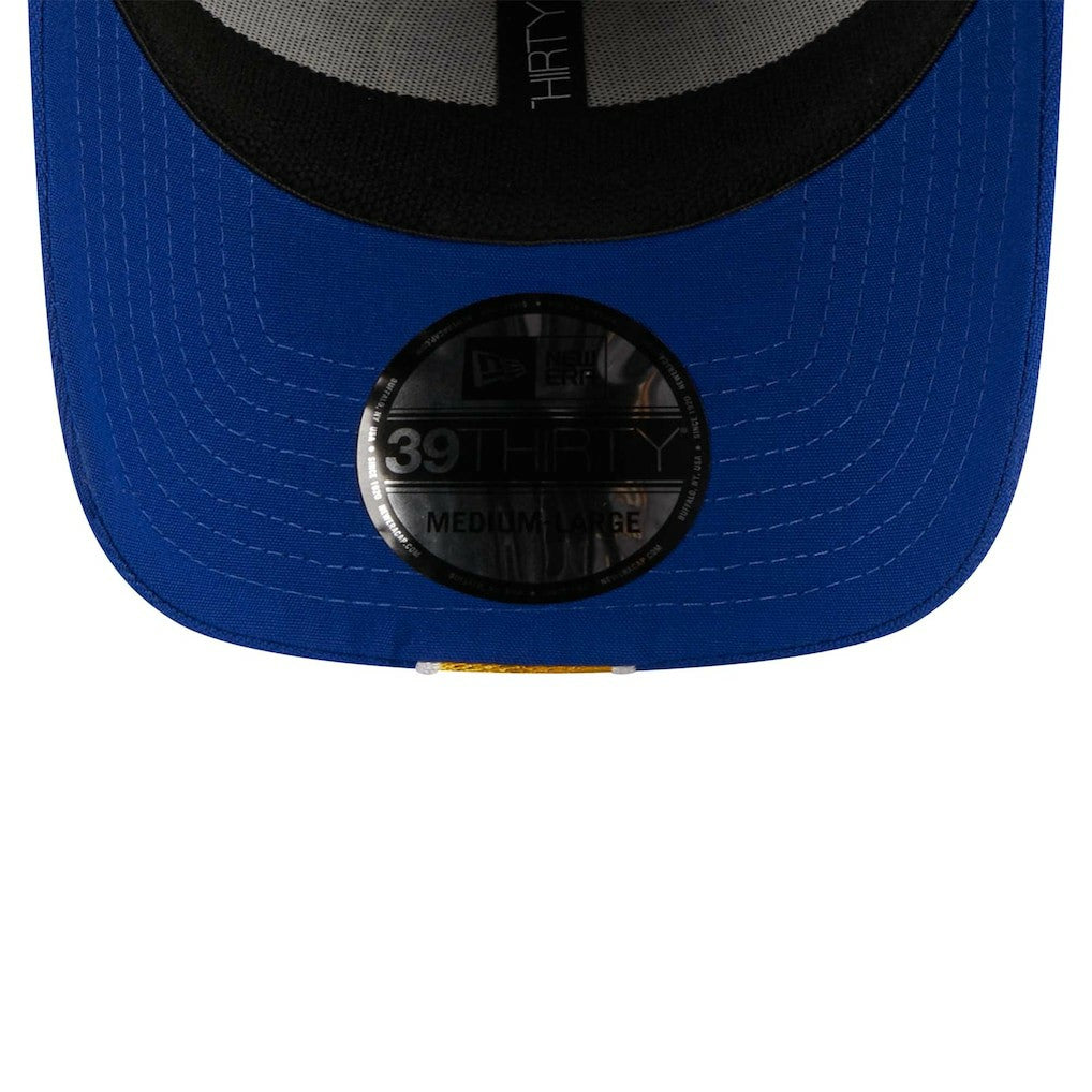 Golden State Warriors Striped 39THIRTY Flex Hat sale - Gray/Royal shop
