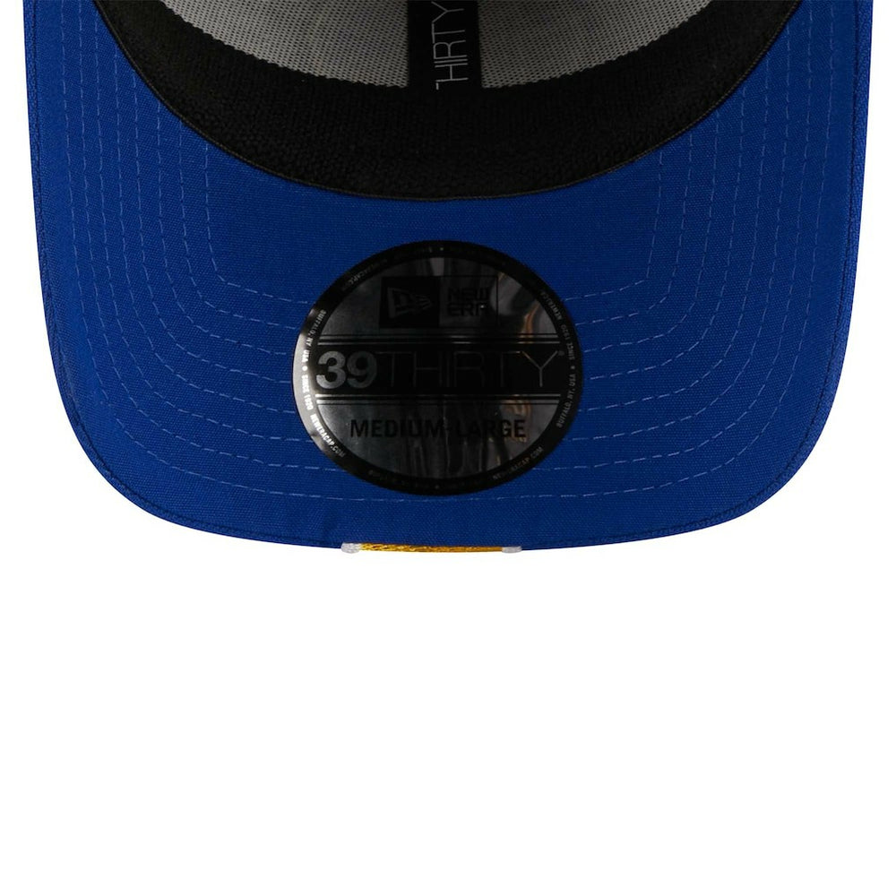 Golden State Warriors Striped 39THIRTY Flex Hat sale - Gray/Royal shop