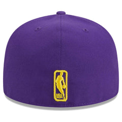 Los Angeles Lakers Big Arch Text 59FIFTY Fitted Hat - Purple on sale