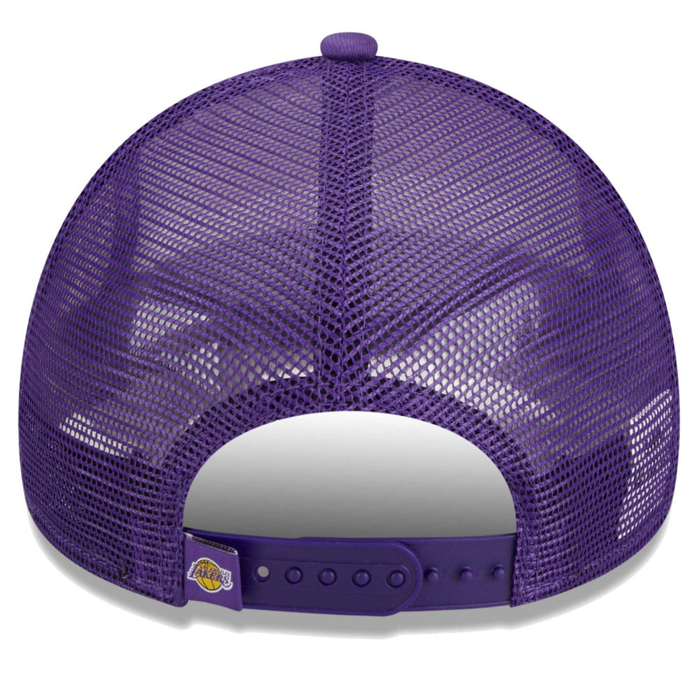 Los Angeles Lakers Lift Pass Foam Front Trucker 9FORTY Adjustable Hat - White online