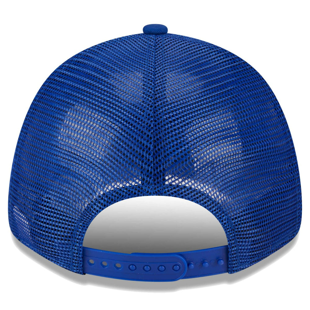 Golden State Warriors Plate Oversized Patch Trucker 9FORTY Adjustable Hat sale - Royal outlet