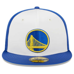 Golden State Warriors Throwback Satin 59FIFTY Fitted Hat sale - White discount