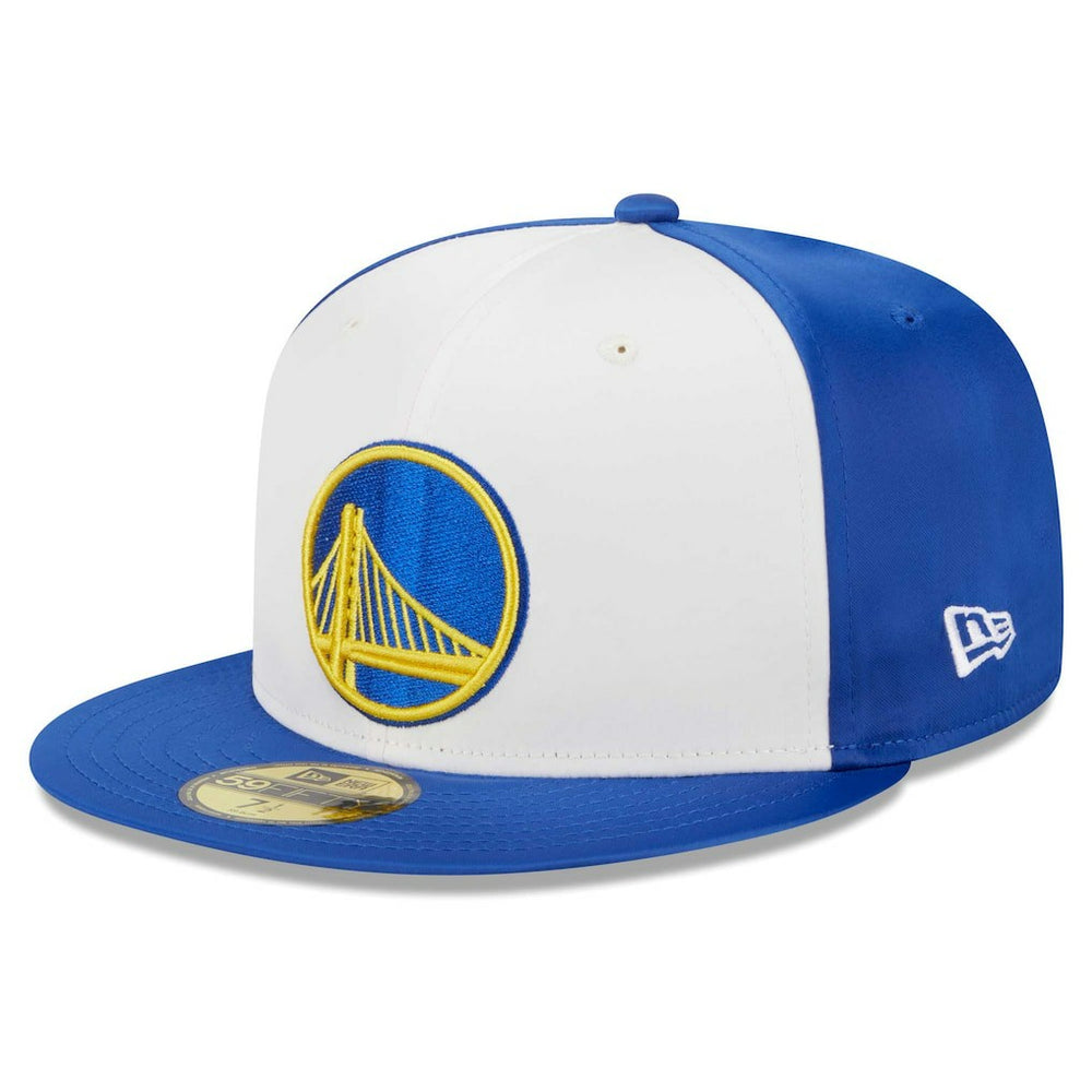 Golden State Warriors Throwback Satin 59FIFTY Fitted Hat sale - White discount