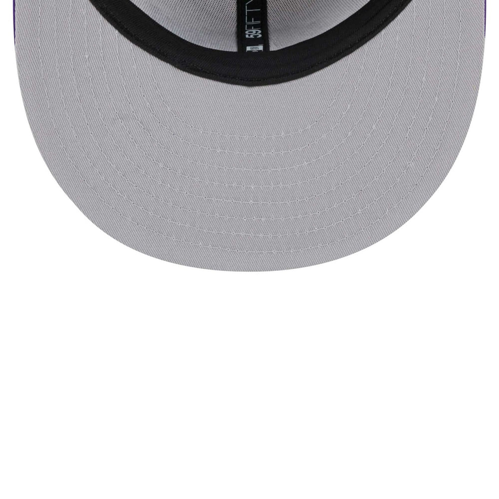 Los Angeles Lakers Throwback Satin 59FIFTY Fitted Hat - White online